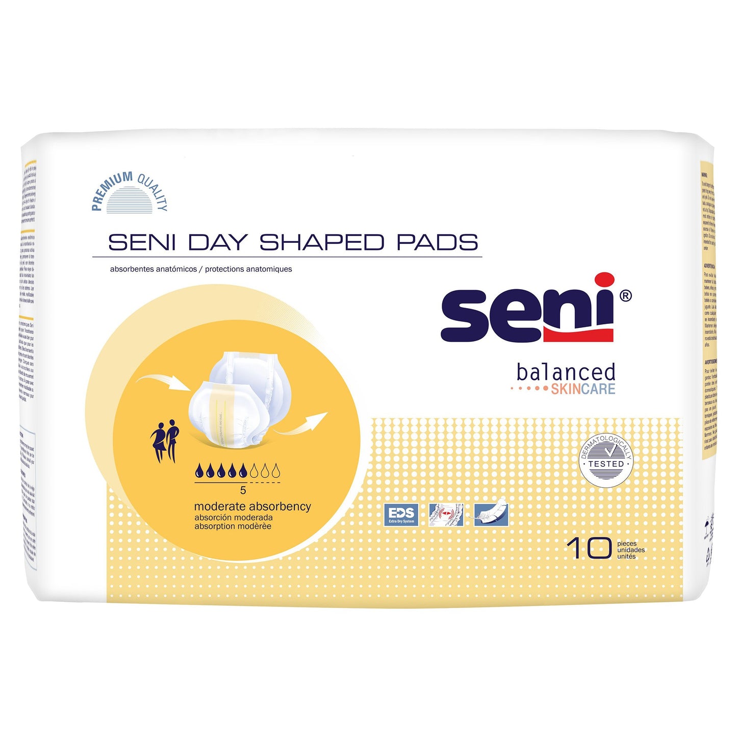 PAD, SENI SHAPED DRY (10/PK 6PK/CS)