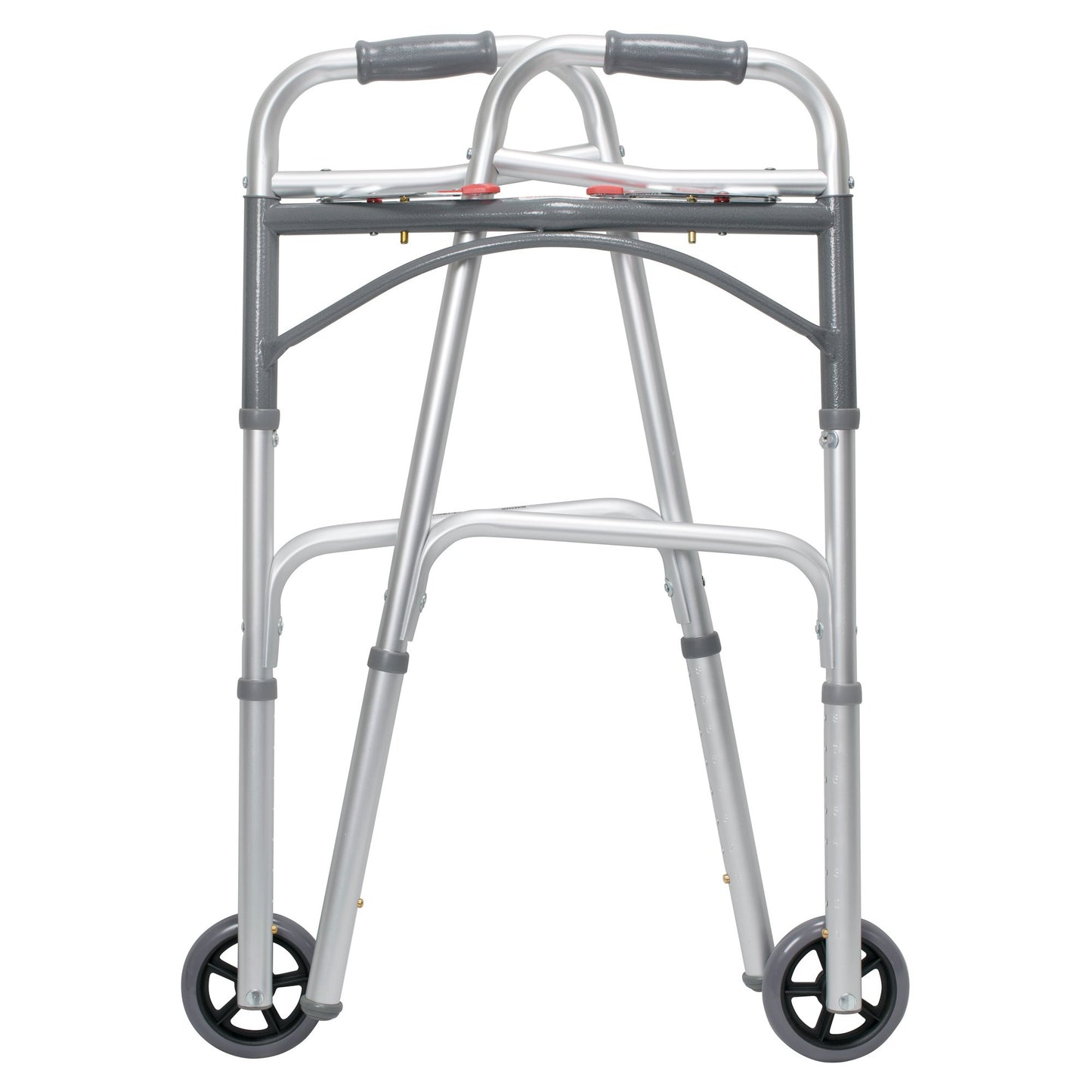 WALKER, FLD ALUM W/5" WHLS ADLT 350LBS (4/CS)