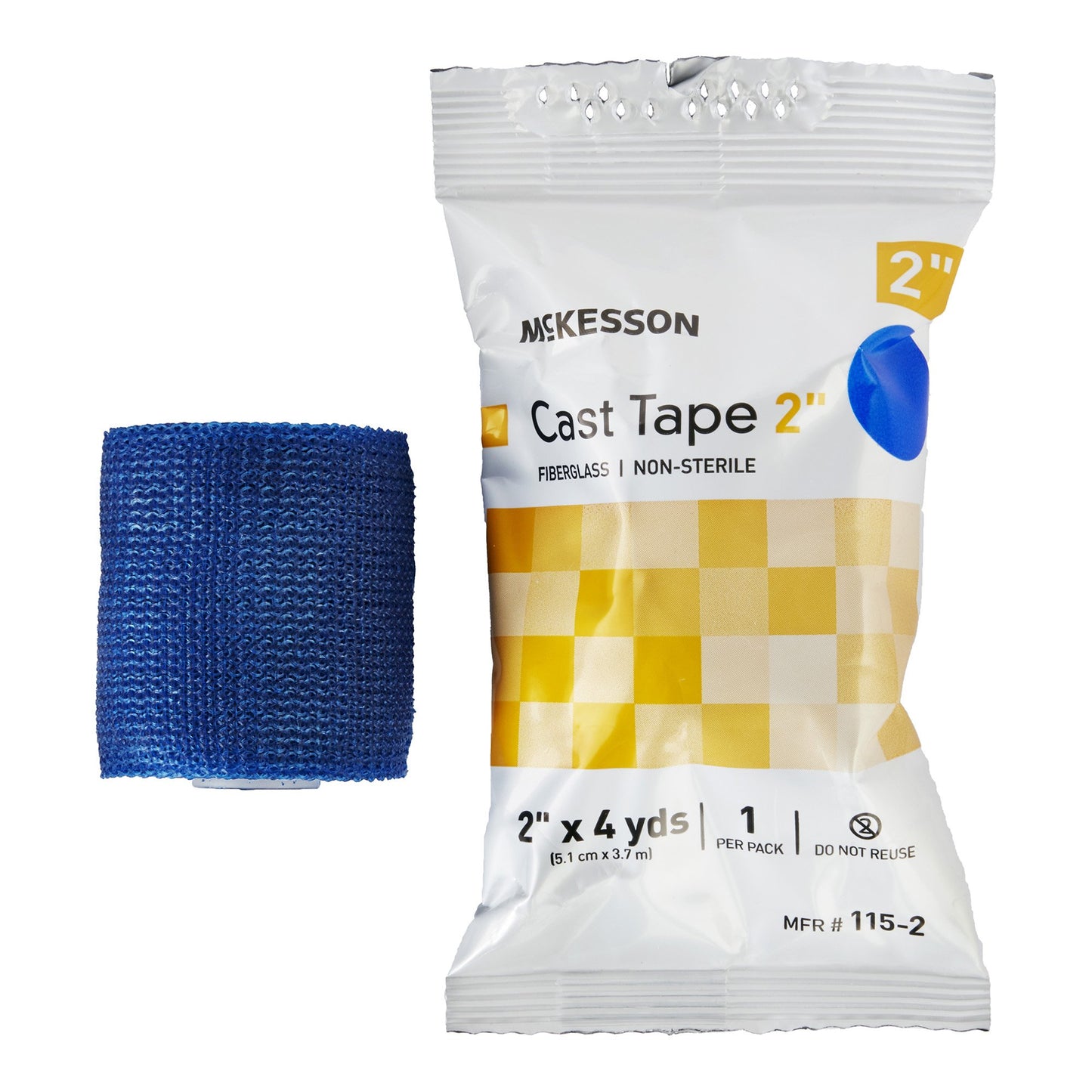 TAPE, CAST BLU LF 2"X4YDS (10RL/BX)