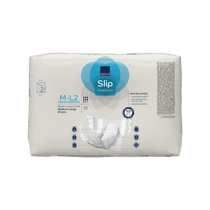 BRIEF, INCONT SLIP FLEX FIT PREM M2-L2 MED/LG (25/PK 4PK/CS)