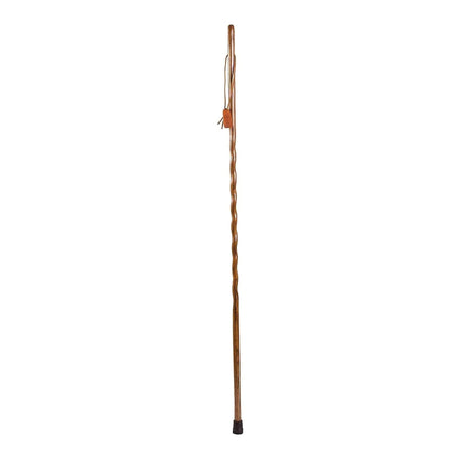 STICK, WALKING WOOD BRAZOS 58 TWISTED OAK HITCHHIKER BRN 58"