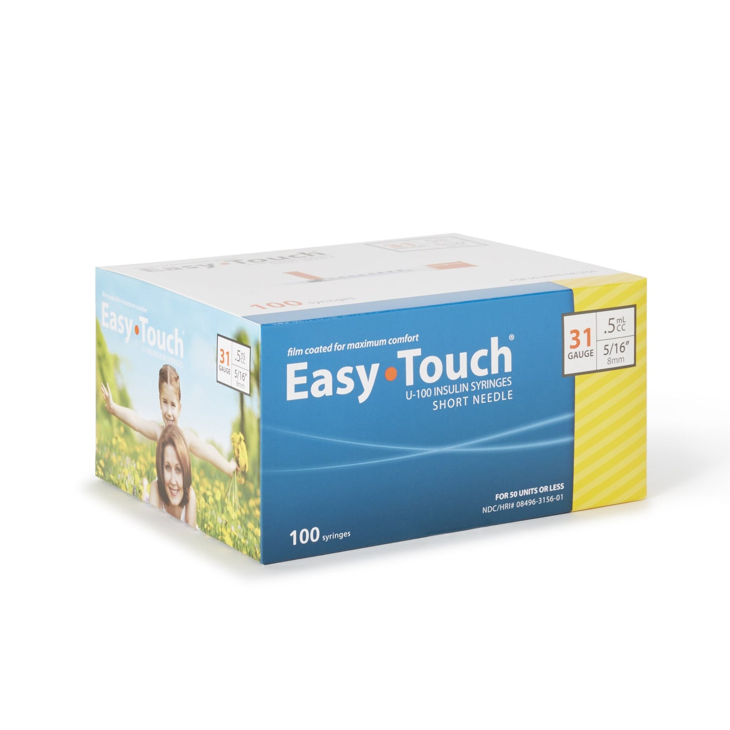 SYRINGE/NDL, EASY TOUCH .5CC 31GX5/16" (100/BX 5BX/CS)