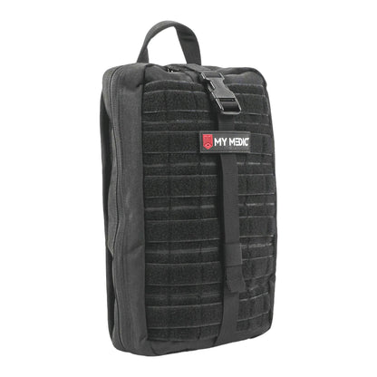 FIRST AID KIT, MYFAK LG PRO 200PC NYLON BAG BLK 14X8.75X6"