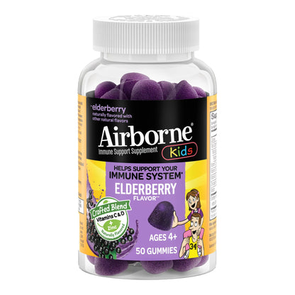 AIRBORNE, GUMMIES ELDERBERRY (50/BT)