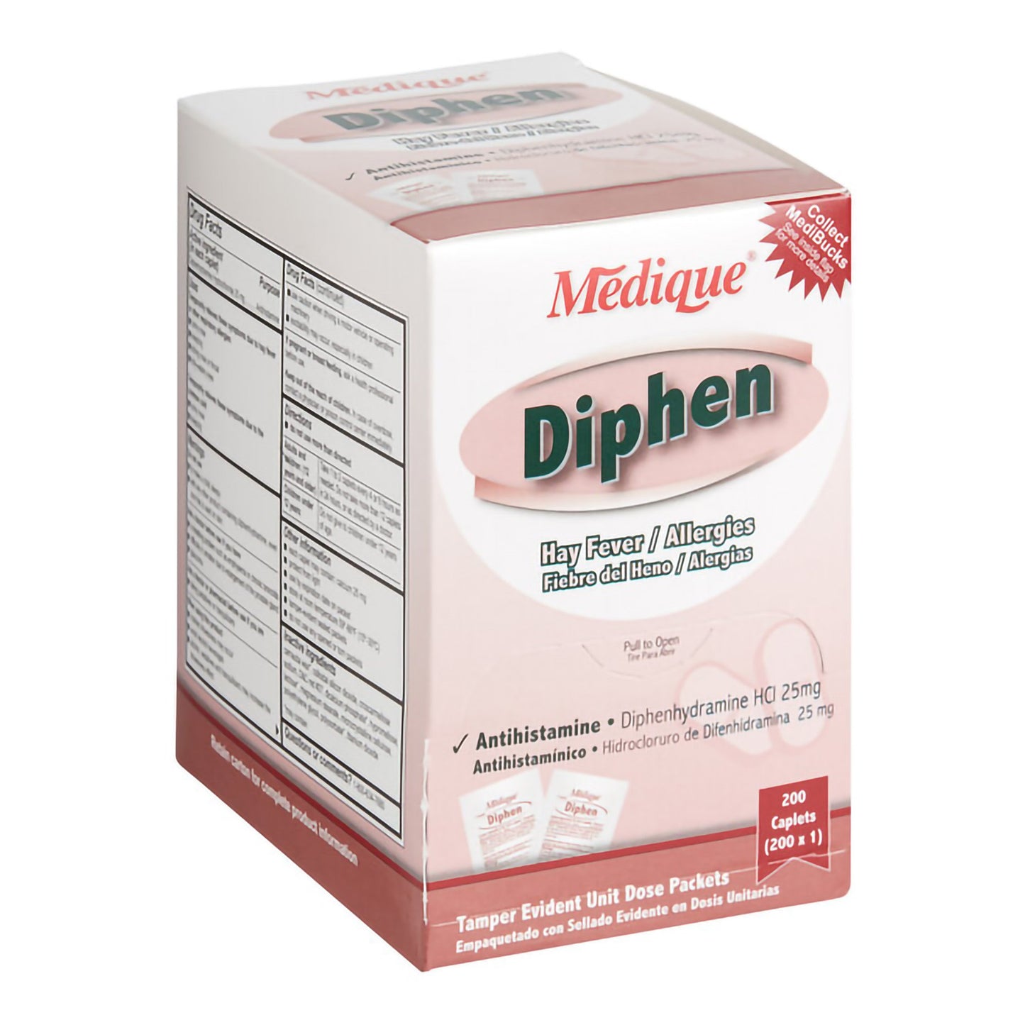 DIPHEN ANTHISTAMINE, TAB 25MG (200/BX)