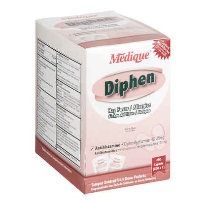 DIPHEN ANTHISTAMINE, TAB 25MG (200/BX)