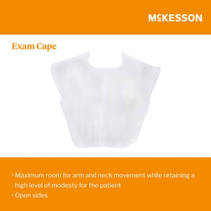 CAPE, EXAM T/P/T PONCHO SIDE OPN WHT 19X22 (200/CS