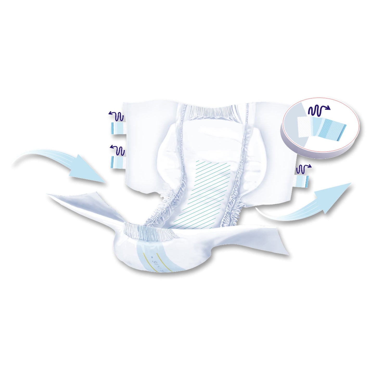 BRIEF, INCONT SENI SUPER LG 45"-59" (25/PK 3PK/CS)