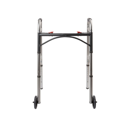 WALKER, FLD ALUM W/5" WHLS ADLT 350LBS (4/CS)
