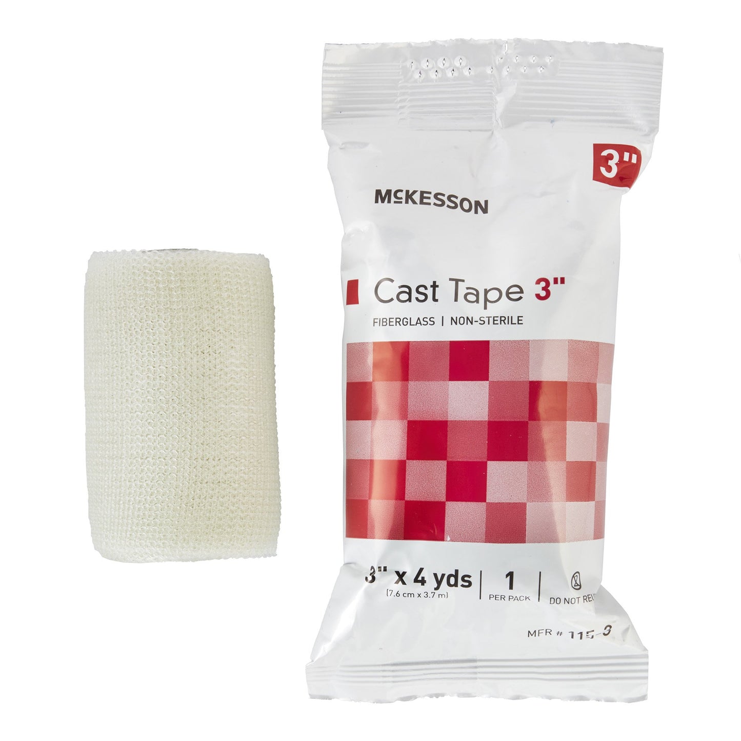 TAPE, CAST WHT LF 3"X4YDS (10RL/BX)