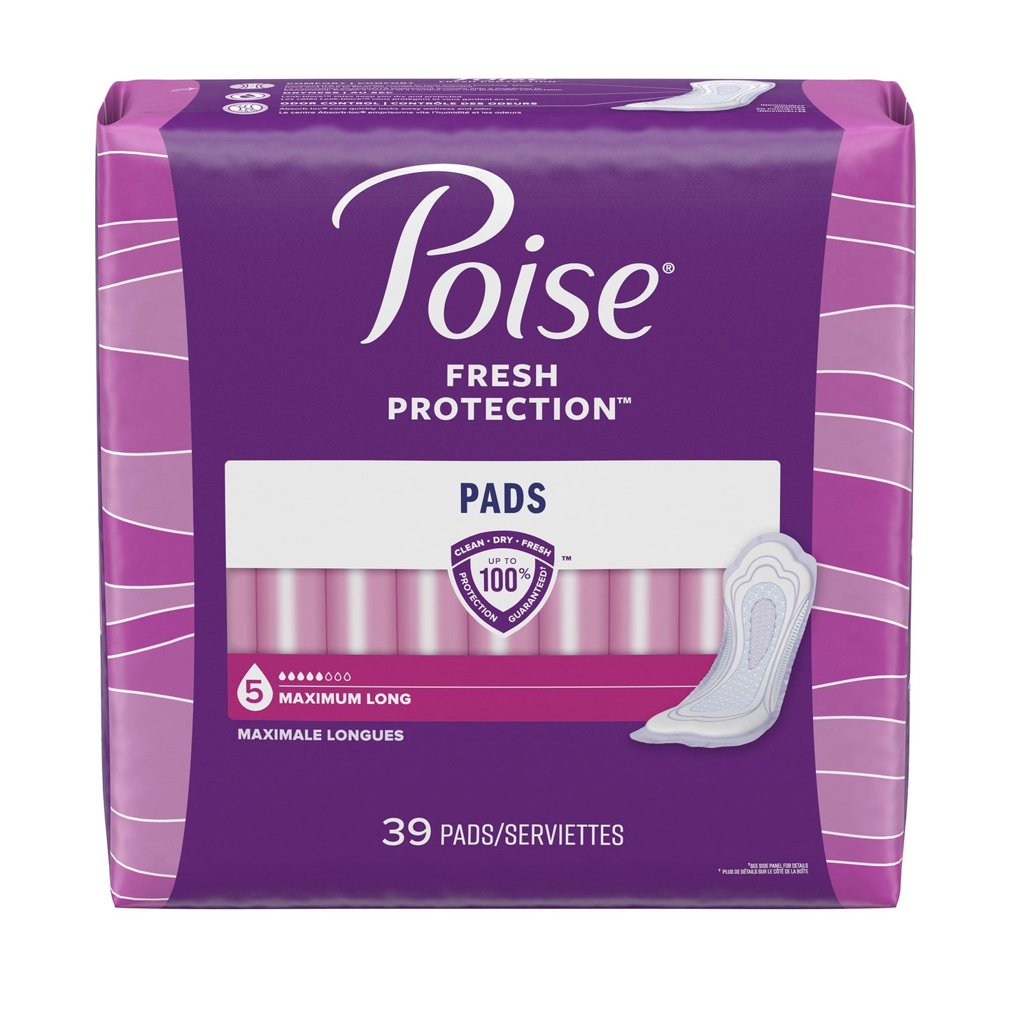 PAD, INCONT POISE MAX LNG (39/PK 2PK/CS)