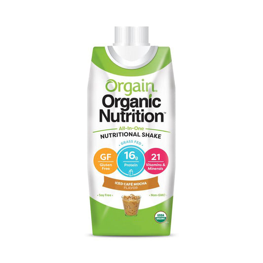 SHAKE, NUTRITIONAL ORGANIC ICED CAFE MOCHA 11OZ (12/CS)