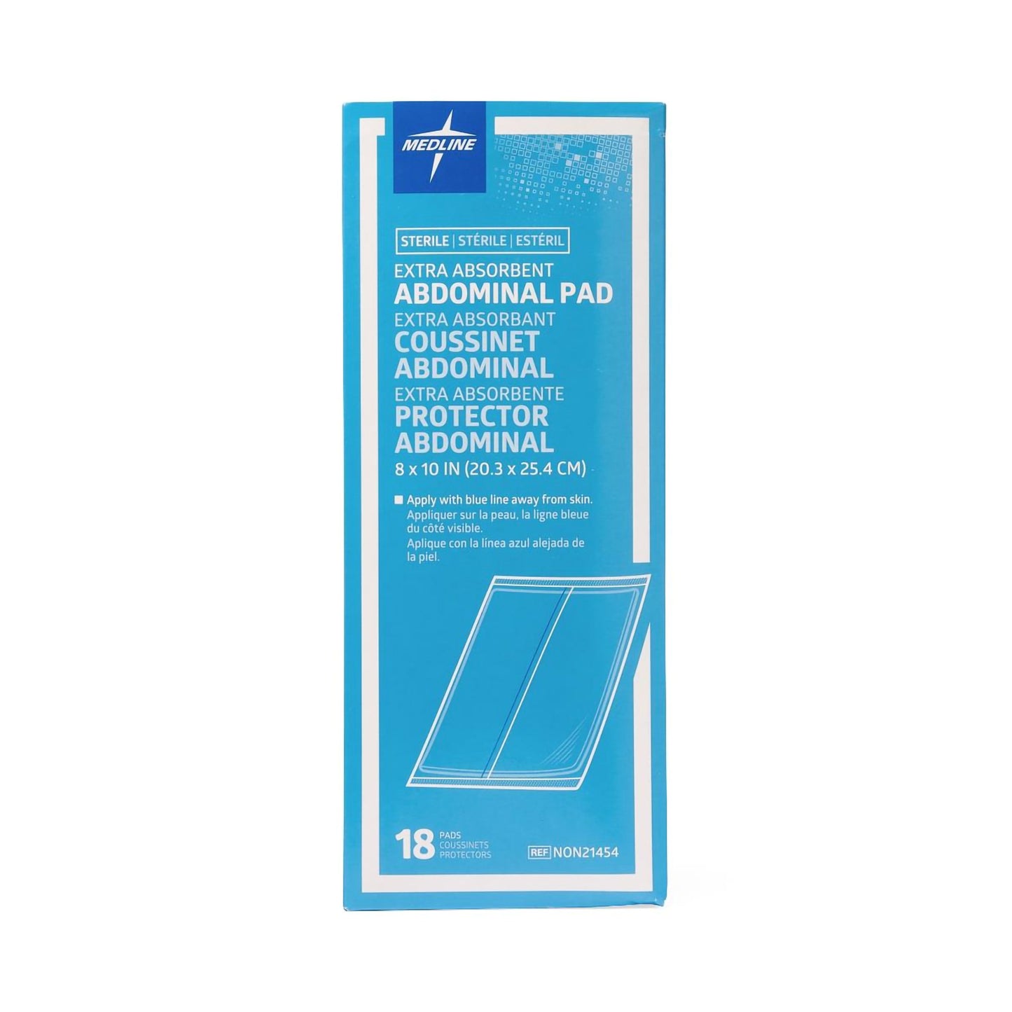 PAD, ABDN STR 8"X10" (18/BX 20BX/CS)