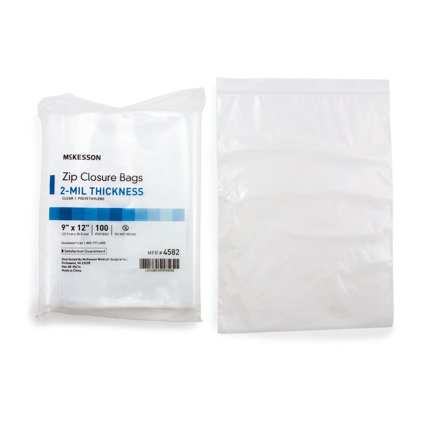BAG, ZIP LOCK 9X12 (100/BG 10BG/BX 2BX/CS)