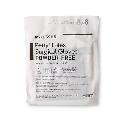 GLOVE, SURG LTX 8.0 STR2 SMTH MICROTHIN (50PR/BX 4BX/CS)