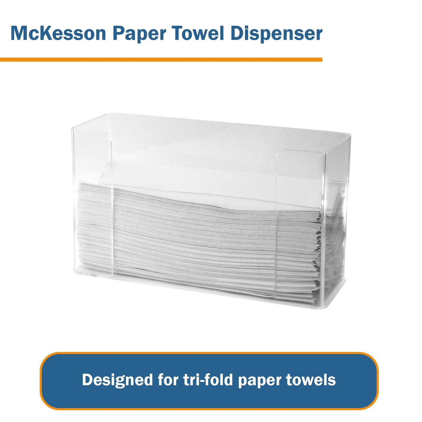 DISPENSER, TOWEL TRI-FOLD SM 10.5X4X6.5"