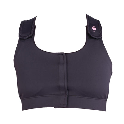 BRA, PST-OP SERENA W/PCKT PUFFADJ STRAP BLK MED (36/CS)
