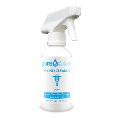CLEANSER, WND PURE AND CLEAN 8OZ (12BT/BX)