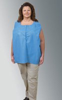 VEST, AMPLE WEAR W/SNAPS BLU/WHT 36X30 (50/CS)