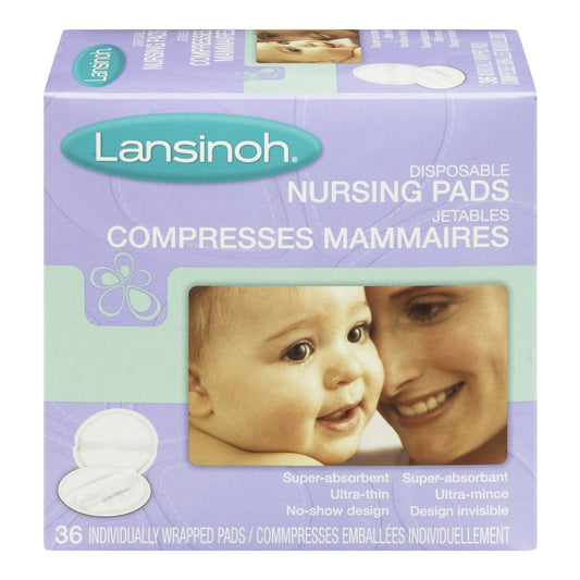 PAD, NURSING LANSINOH STAY DRY(36/BX)