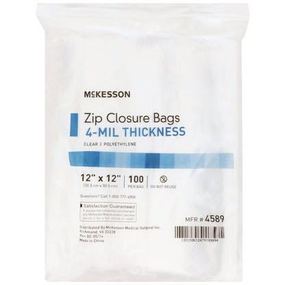 BAG, ZIP LOCK 12X12 (100/BX 10BX/CS)