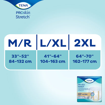 BRIEF, INCONT TENA STRETCH LG/XLG (36/BG 2BG/CS)