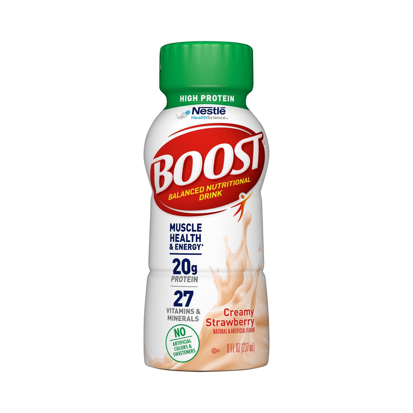BOOST, HI PROTEIN CREAMY STRAWBERRY 8OZ (12/PK 2P/KCS)