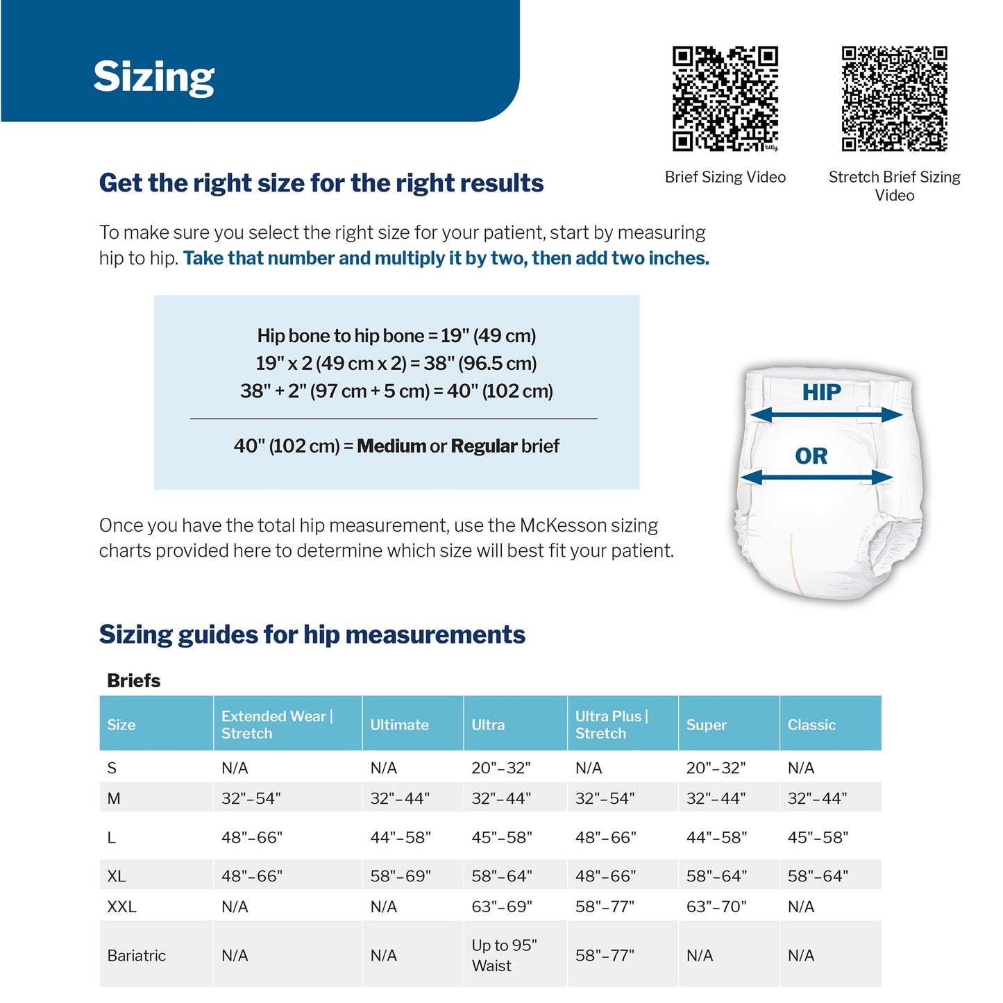 BRIEF, TAB CLOSURE SUPER 2XLG 63-70" (12/BG 4BG/CS)