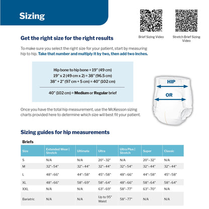 BRIEF, TAB CLOSURE SUPER 2XLG 63-70" (12/BG 4BG/CS)