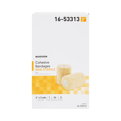 BANDAGE, COHESIVE N/S LF TAN 3" (24/CS)