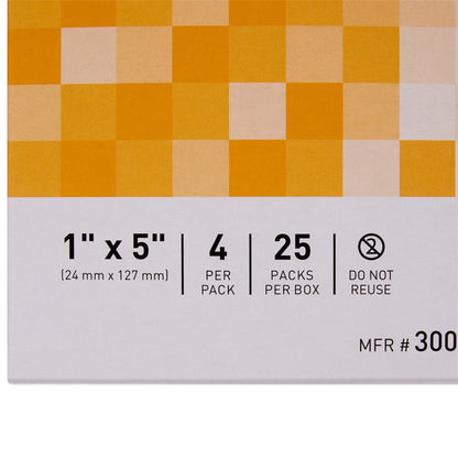 CLOSURE, SKIN FLEX LF TAN 1X5"(4/PK 25PK/BX 4BX/C