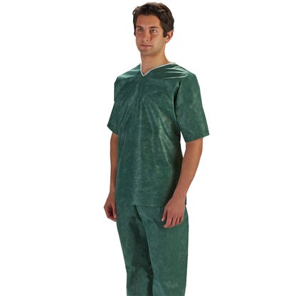 SHIRT, SCRUB DARK GRN 4-5XLG (30/CS)