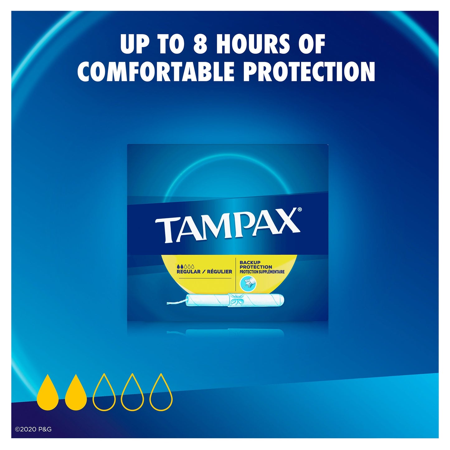 TAMPON, TAMPAX REG FLUSH (40/BX)