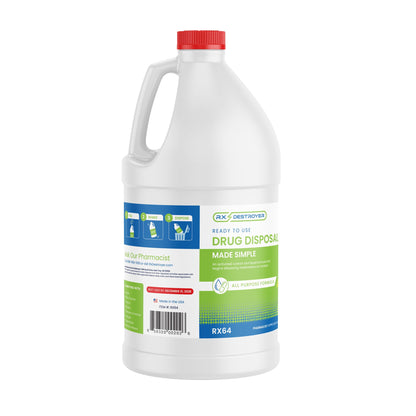 RX DESTROYER, SOL F/DISP OF UNUSED MEDS 64OZ (4/CS)