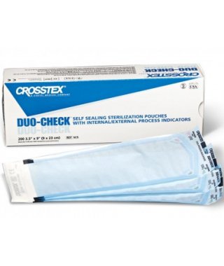 POUCH, SELF SEAL DUO-CKECK 4.25X11 (200/BX 10BX/CS)