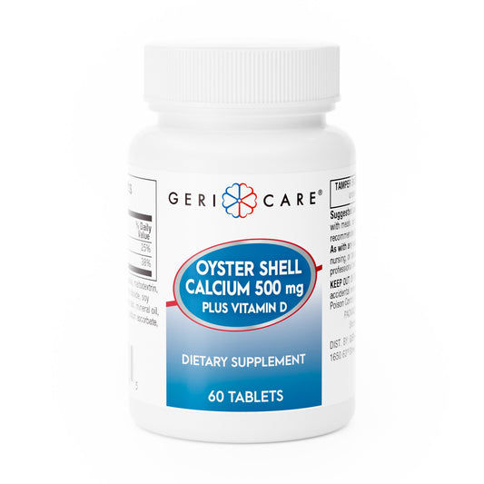 OYSTER SHELL CALCIUM, TAB 500MG +VITMN D3 200IU (60/BT)