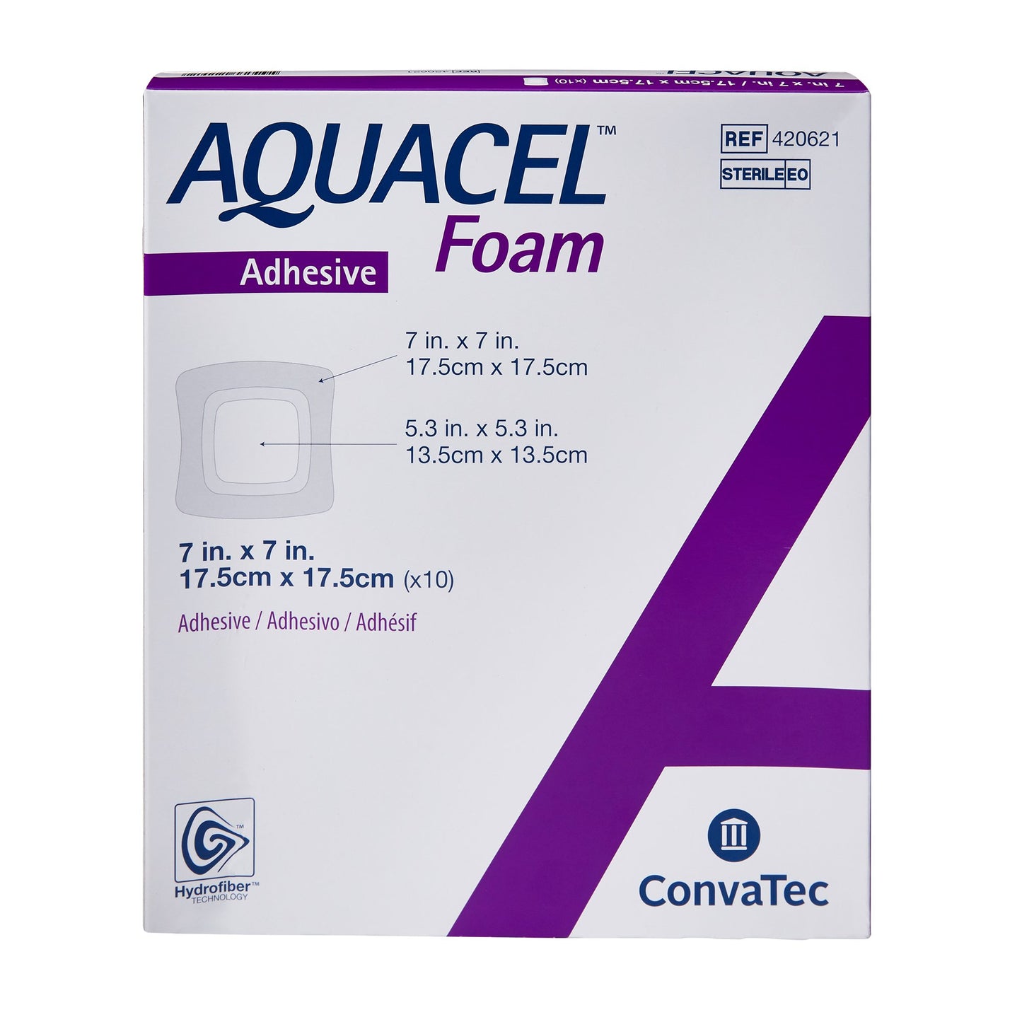 DRESSING, WND AQUACEL ADH FM 7X7" (10/BX)