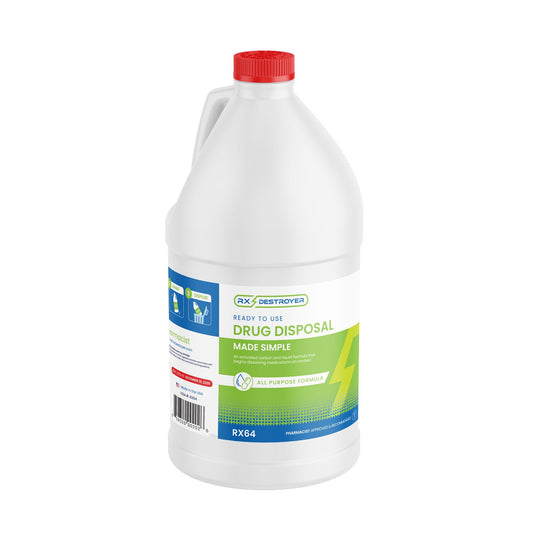 RX DESTROYER, SOL F/DISP OF UNUSED MEDS 64OZ (4/CS)