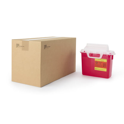 CONTAINER, SHARPS RED 2GL NESTABLE (10/CS)