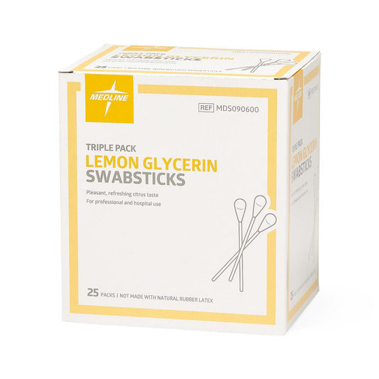 SWABSTICK, LEMON GLYCERINE (25PK/BX)