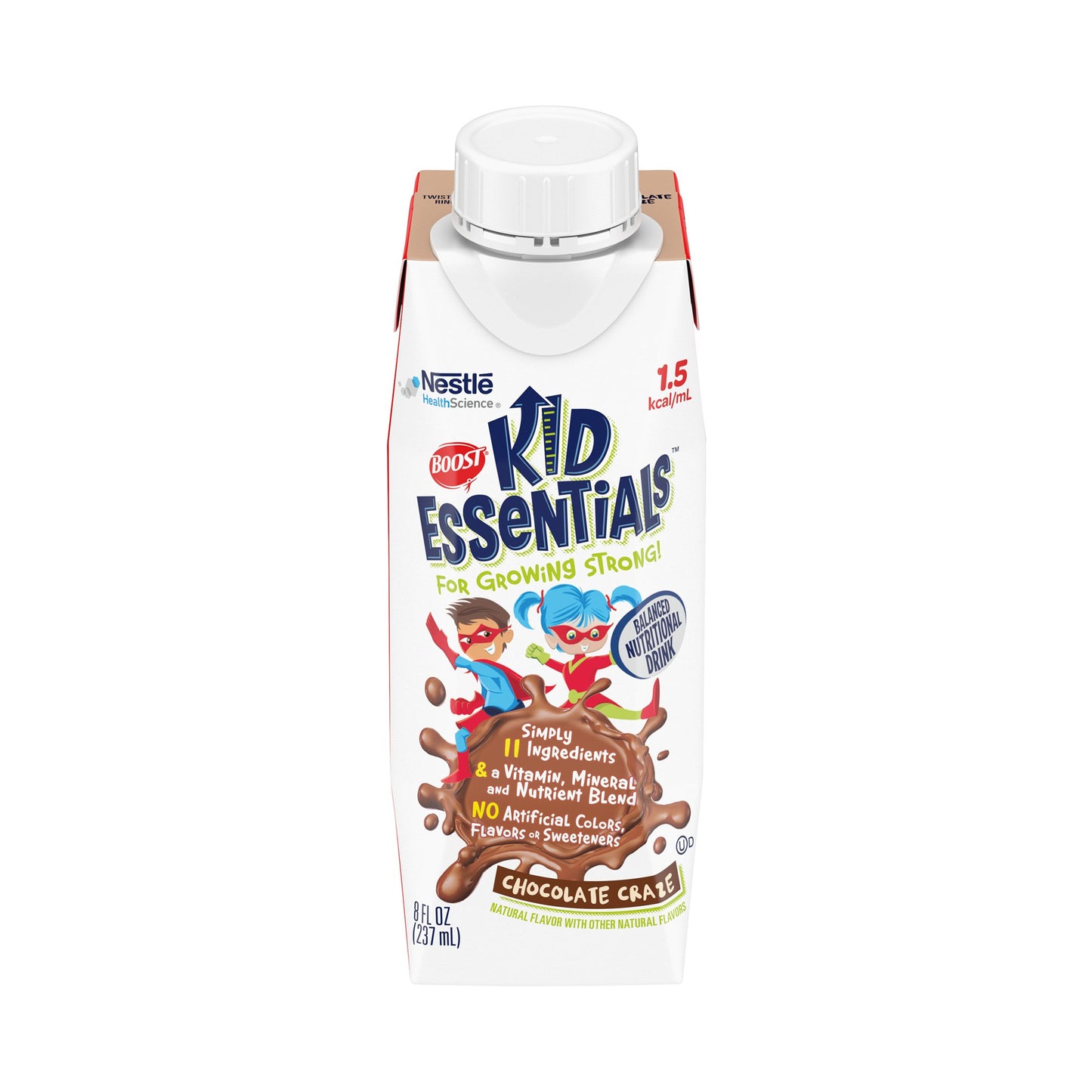 BOOST, KID ESSENTIALS 1.5 CHOCOLATE CRAZE 8OZ (24/CS)