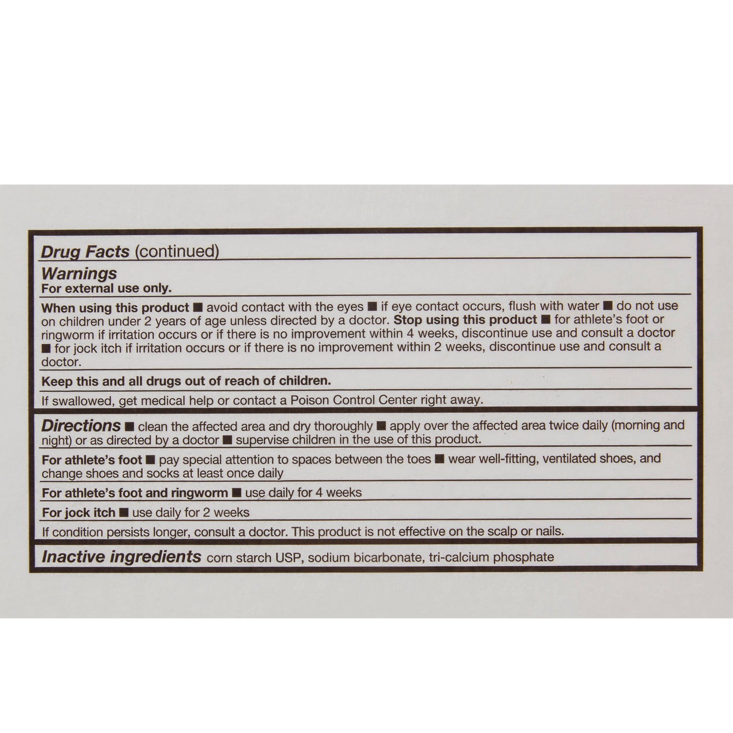 POWDER, MICRO-GUARD 3OZ (12/CS)