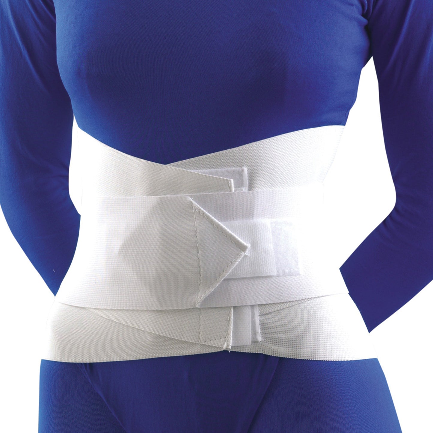 LUMBAR SUPP, WHT W/ABD BELT 10" 3XL
