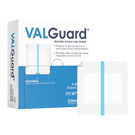 DRESSING, IV CONN/PROT VALGUARD CLR 4X4.5" (50/BX)