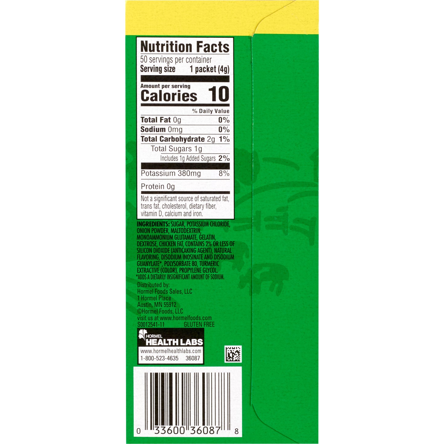 BROTH, CHICKEN BOUILLON SODIUMFREE HERBOX (50/BX 6BX/CS)