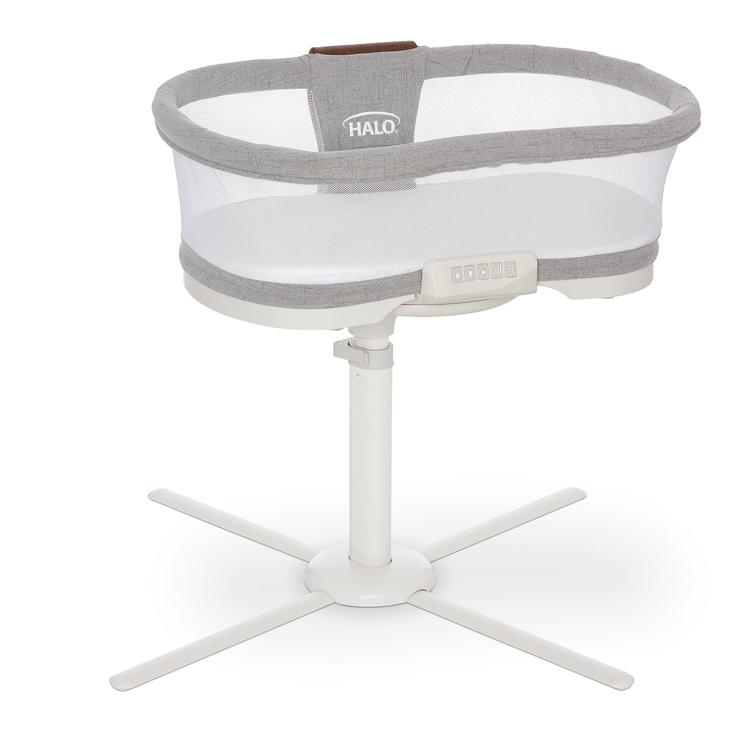 BASSINET, SWIVEL LUX SERIES VIBRATING ADJ HT GRY