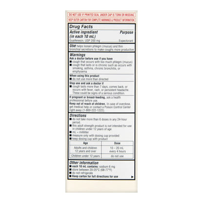 TUSSIN, SYRUP COUGH FT 4OZ