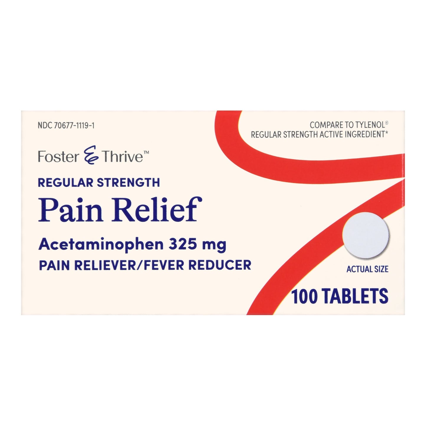 ACETAMINOPHEN, TAB FT SM REG STRENGTH 325MG (100/BT)