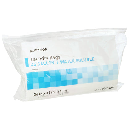 BAG, WATER SOLUBLE ECON CLR 36"X39" 40-45GL (25/PK 4PK/CS)