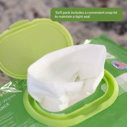 WIPE, WET FLUSHABLE XL UNSCNTDSFT PK W/LID (96/PK 6PK/CS)